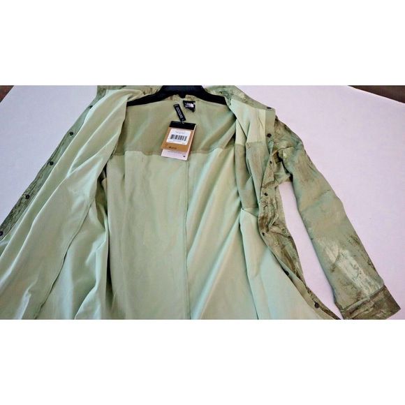 The North Face Women's Sz XL Green First Trail UPF L/S Button-Up Shirt $79+ - Picture 10 of 12